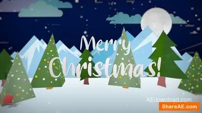 Christmas Town Logo Reveal Openers template preview