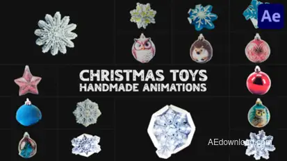 Christmas Toys Handmade Animations | After Effects Elements template preview