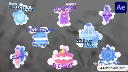 Christmas Toys Titles for After Effects Titles template preview