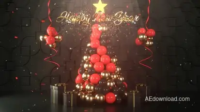 Christmas Tree | 3D Logo Reveal broadcast-packages template preview