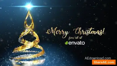 Christmas Tree Logo Stings template preview