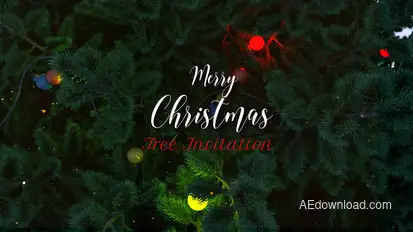 Christmas Tree Invitation Openers template preview