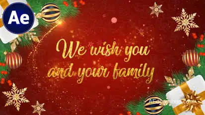 Christmas Wish | Christmas Titles | New Year Greetings | Happy New Year Video Displays template preview