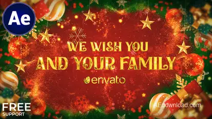 Christmas Wish || Xmas Wish Video Displays template preview