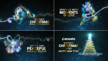 Christmas Wishes // Christmas Greetings Openers template preview