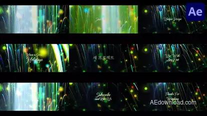 Christmas Wishes Titles for After Effects Titles template preview