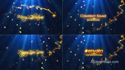 Christmas Wishes Titles Titles template preview