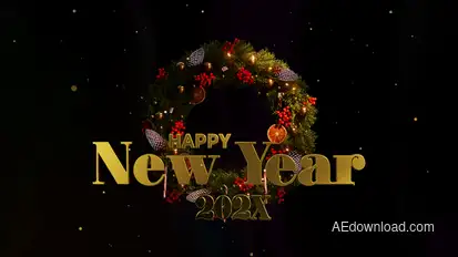 Christmas Wreath Countdown broadcast-packages template preview