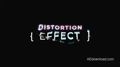 Chromatic Distortion Titles Titles template preview