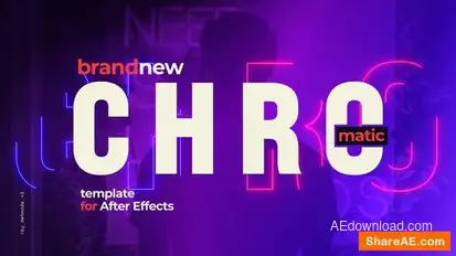 Chromatic Typographic Promotion Opener Slideshow Openers template preview