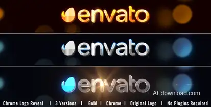 Chrome Logo Reveal Logo Stings template preview