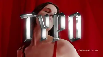 Chrome Typography Titles template preview