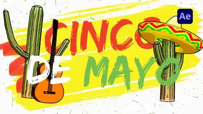 Cinco De Mayo Party Opener Logo Stings template preview