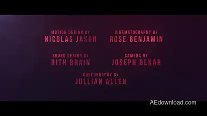 Cine Credit V.2 Titles template preview