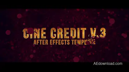 Cine Credit V.3 Titles template preview