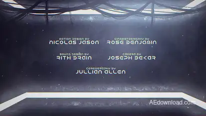 Cine Credit V.5 Titles template preview