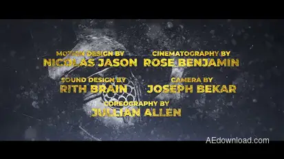 Cine Credit V.8 Titles template preview