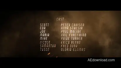 Cine Credit V.9 Titles template preview