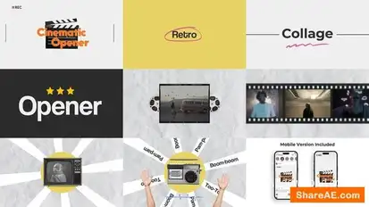 Cinema Collage Opener Openers template preview