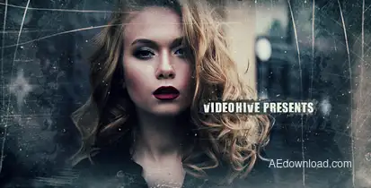 Cinema Grunge Trailer Video Displays template preview