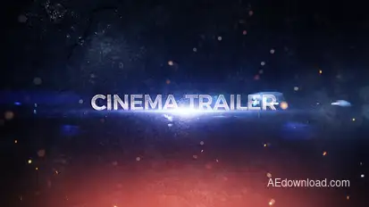 Cinema Trailer 2 Titles template preview
