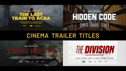 Cinema Trailer Titles | After Effects Titles template preview