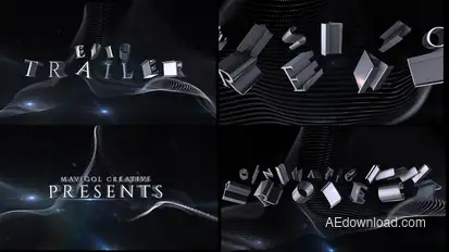 Cinematic 3D Title Animation Titles template preview