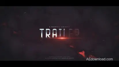 Cinematic Blockbuster Trailer Titles template preview
