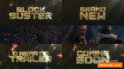 Cinematic Blockbuster Trailer Openers template preview