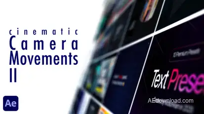 Cinematic Camera Movements 2 Video Displays template preview