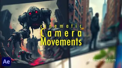 Cinematic Camera Movements Video Displays template preview