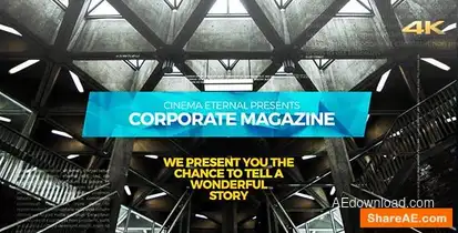 Cinematic Corporate Magazine Openers template preview