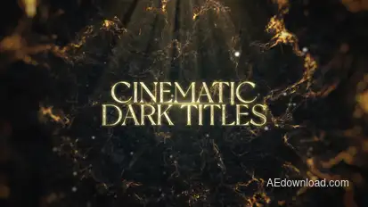 Cinematic Dark Titles Titles template preview