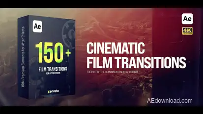 Cinematic Film Transitions Elements template preview