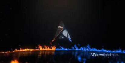 Cinematic Fire Logo Reveal Logo Stings template preview