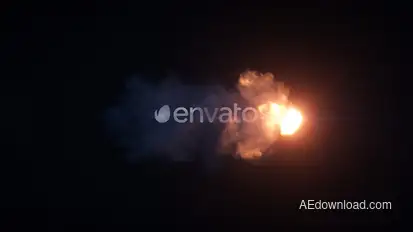 Cinematic Fire Reveal Logo Stings template preview