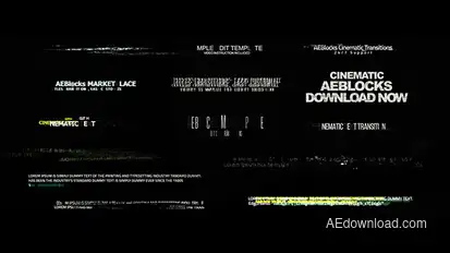 Cinematic Glitch Titles 2 Titles template preview
