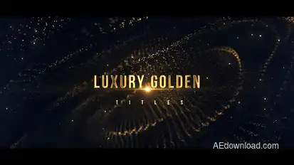 Cinematic Golden Titles Titles template preview