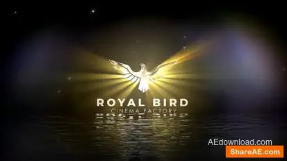 Cinematic Logo Rises Over Water Logo Stings template preview