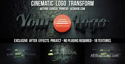 Cinematic Logo Transform Logo Stings template preview