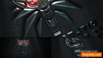 Cinematic Metal Logo Reveal Logo Stings template preview