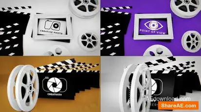 Cinematic Movie Logo Reveals Logo Stings template preview