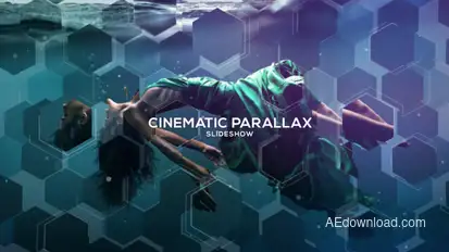 Cinematic Parallax Slideshow Video Displays template preview
