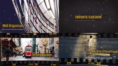 Cinematic Slideshow Openers template preview
