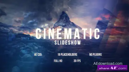 Videohive Cinematic Slideshow 16382418 Video Displays template preview
