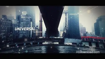 Universal Slideshow - Cinematic Opener Video Displays template preview