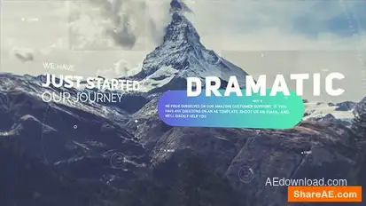 Cinematic Slideshow Openers template preview