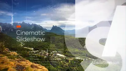 Cinematic Slideshow Video Displays template preview