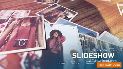 Falling Photos Slideshow Openers template preview