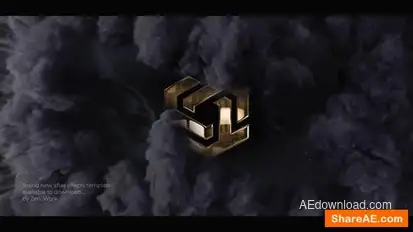 Videohive Cinematic Smoke Logo Logo Stings template preview